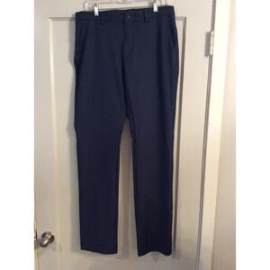 New NWT Greg Norman 32x34 Navy Blue Luxury Golf Pants ML75 Performance 5 Pockets